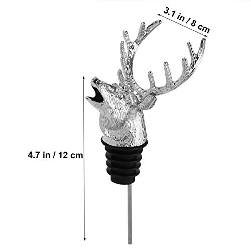 Stag Head Wine Pourer Decanter Aerator and Stopper E2413