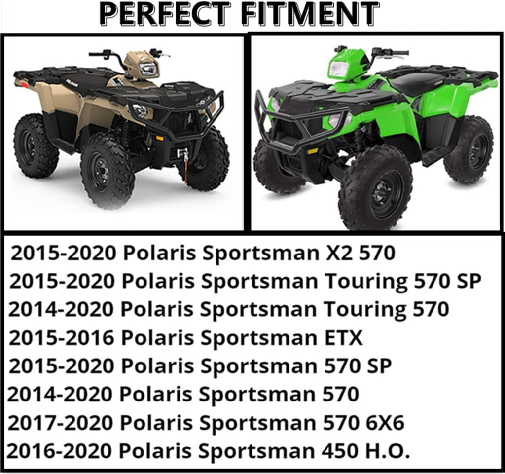 ATV Front and Rear Brush Bumper Protector, 2pcs Q7321