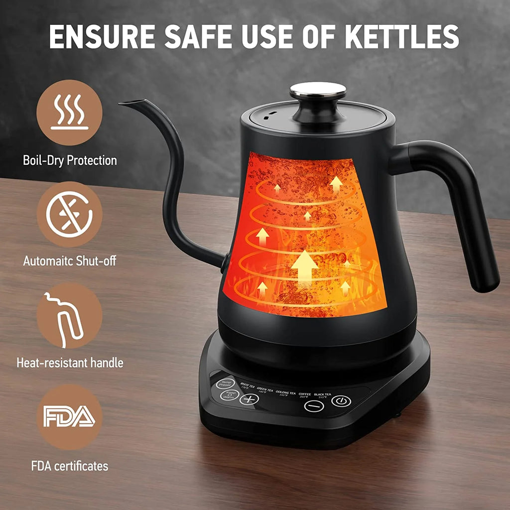Electric Gooseneck Kettle, Stainless Steel, 1200W, 0.8L B2615