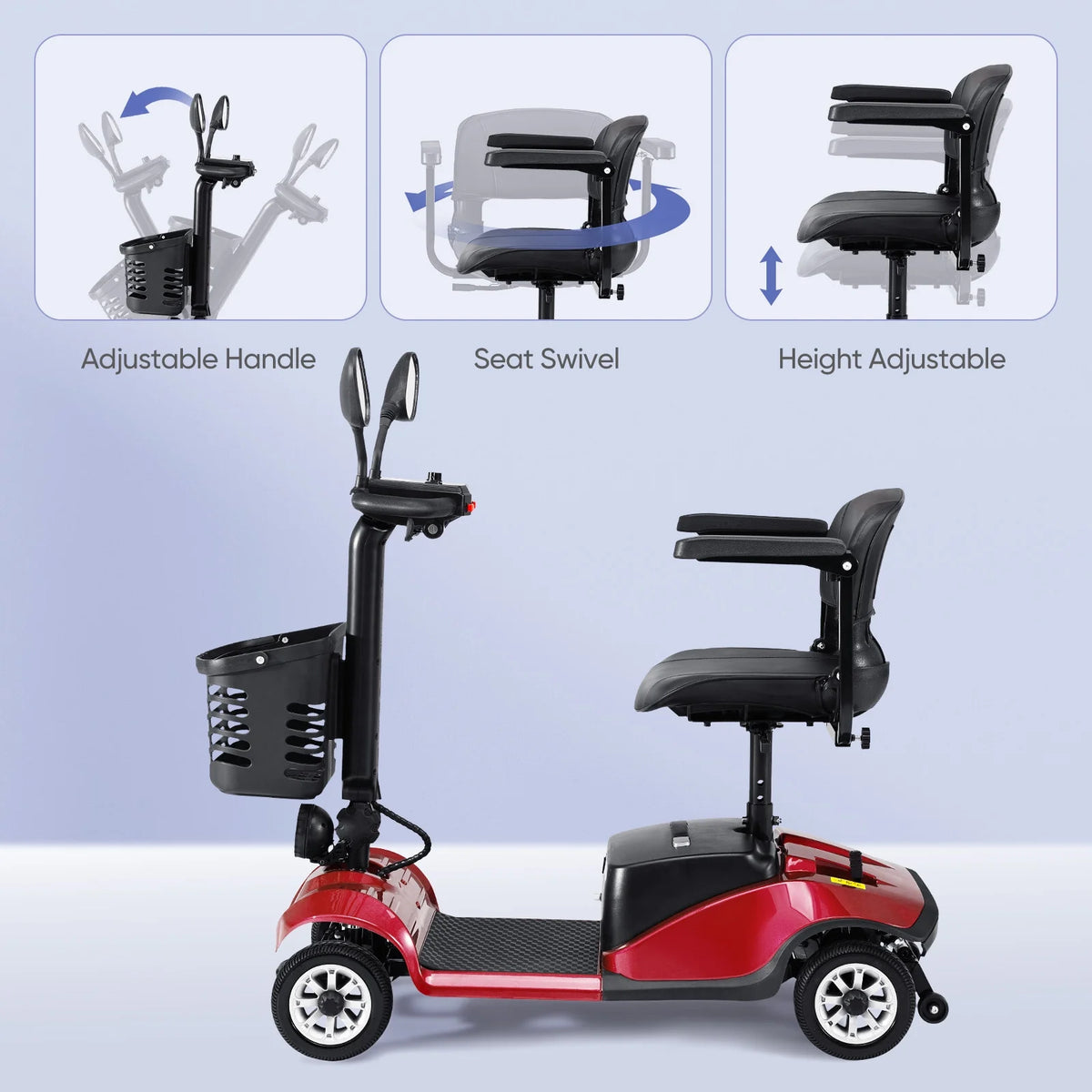 4 Wheels Folding Travel Mobility Scooter J103