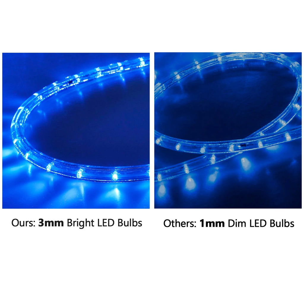 150Ft Blue Waterproof Rope Light J531696