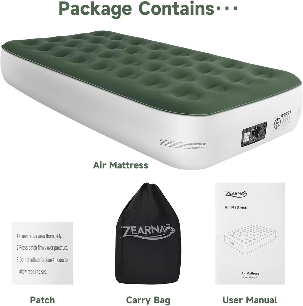 Twin Size Air Mattress with Built-in Pump Z850