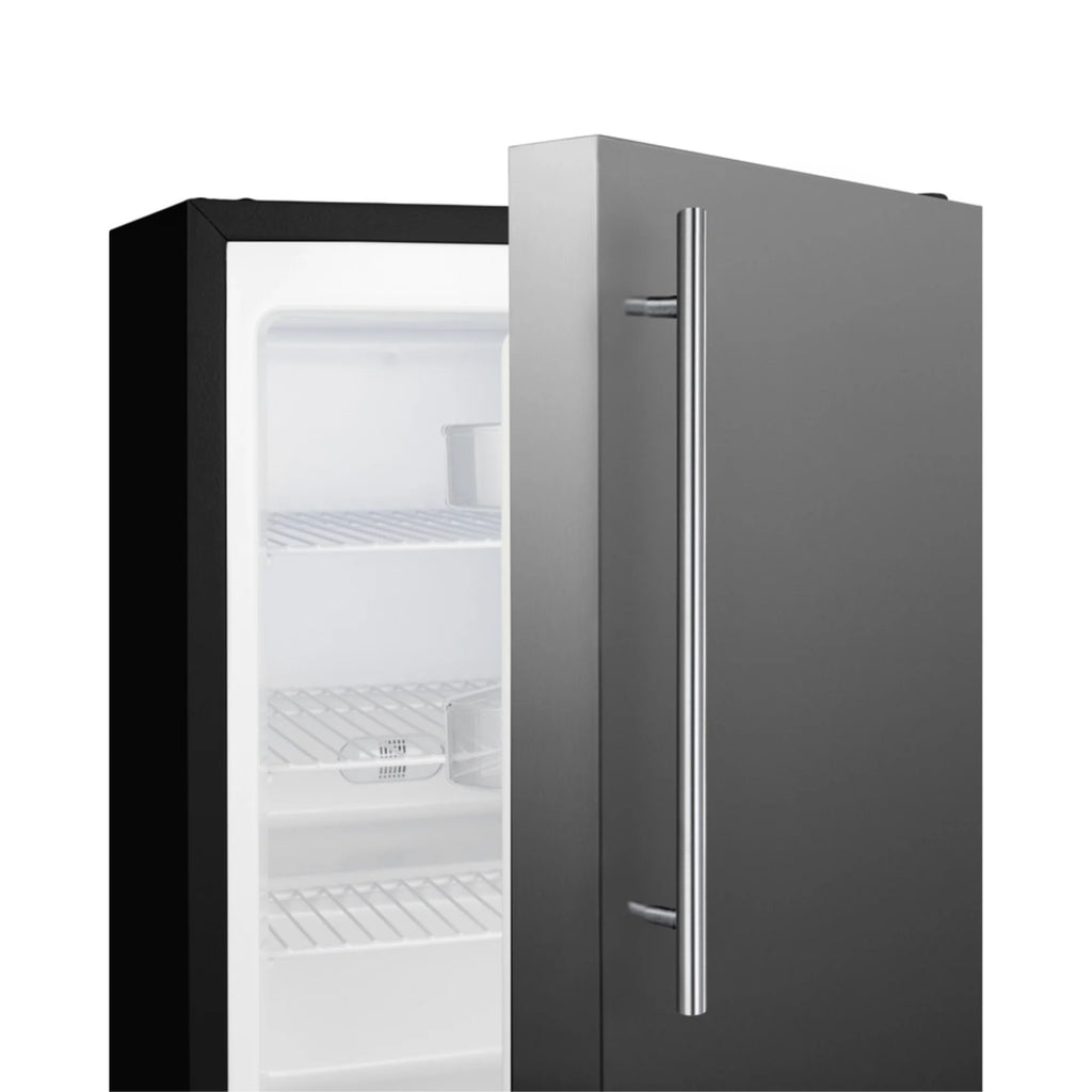 24 in. Built-In All-Freezer, Stainless Steel & Black P102