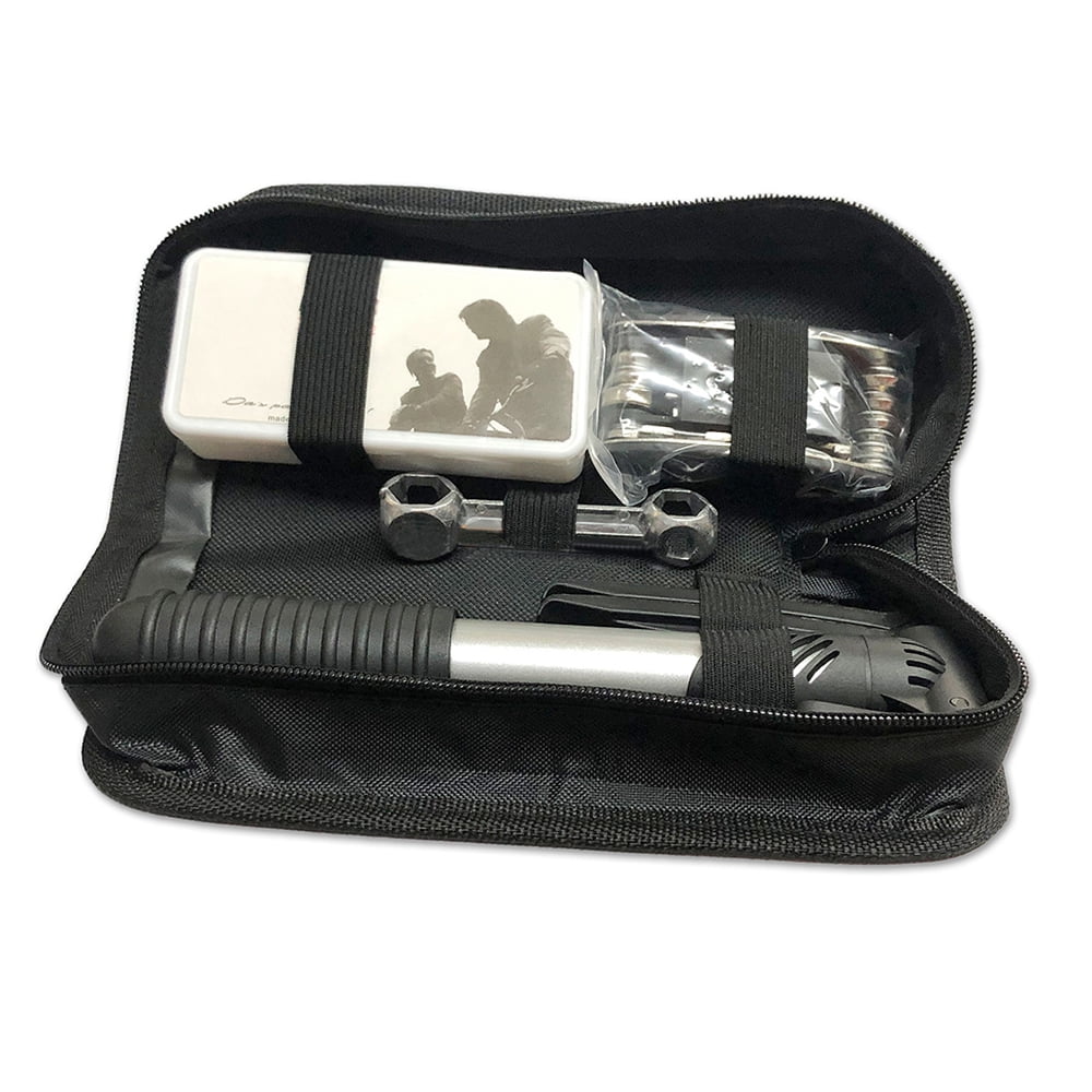 16 in 1 Multi-Function Bicycle Tool Kit with Mini Pump J49603