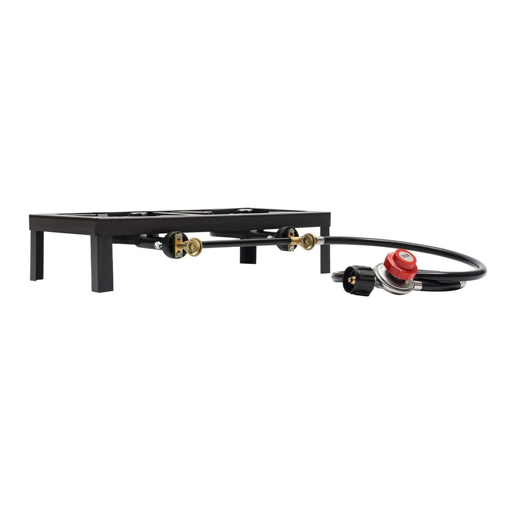 Portable Camping Stove Double Burner Outdoor Gas Stove with Regulator Hose S509972