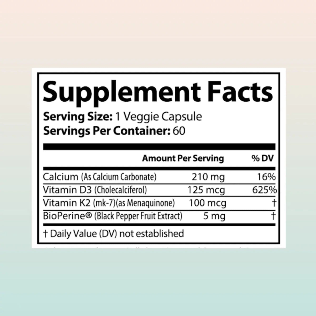 Vitamin K2 MK7 with D3 5000 IU Supplement 2-Pack A211856