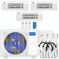 27,000 BTU 3 Zone Ceiling Cassette Ductless Air Conditioner and Heat Pump K238057