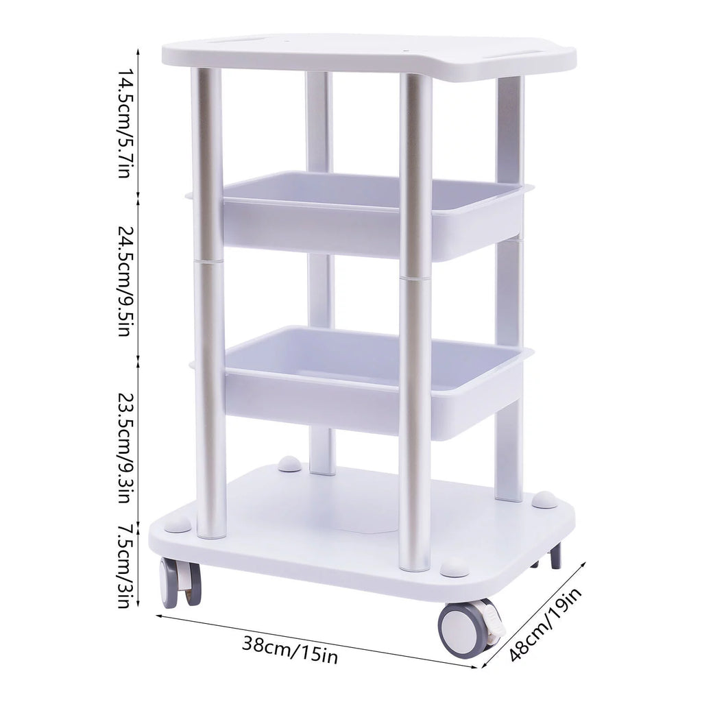 4 Layers Tray Rolling Cart with Wheels X718