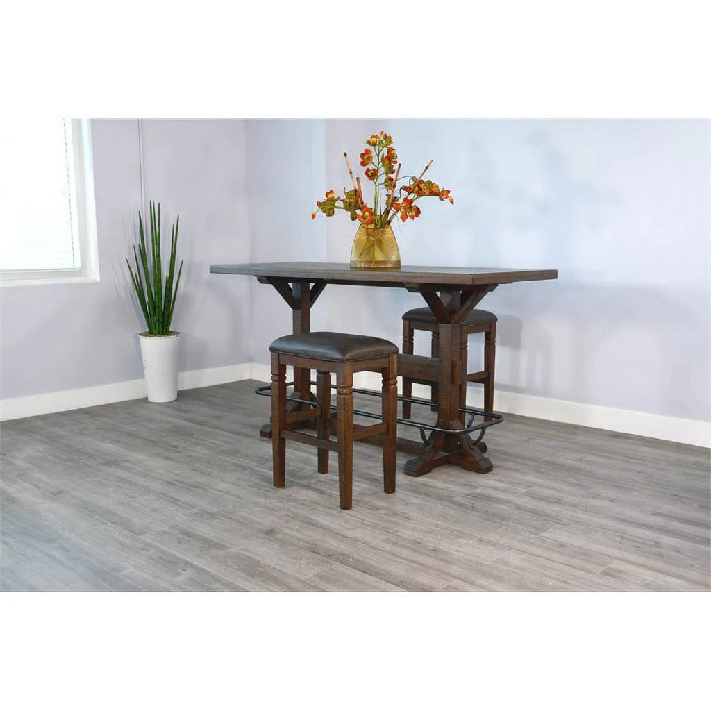 Tobacco Leaf Wood Stool C5432