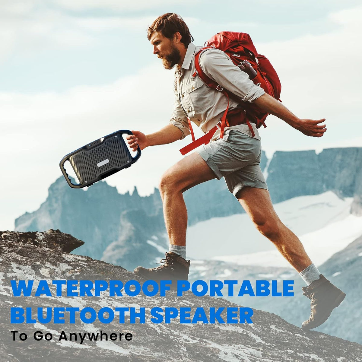 Portable Wireless Bluetooth Speaker with Subwoofer H109975
