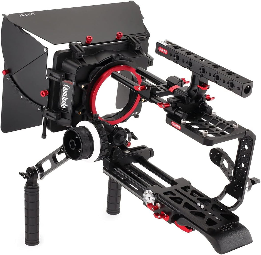 Shoulder Mount Cage Kit with Matte Box, Follow Focus, Top Handle and Dovetail Plate M9778