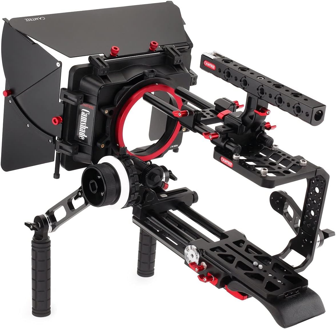 Shoulder Mount Cage Kit with Matte Box, Follow Focus, Top Handle and Dovetail Plate M9778