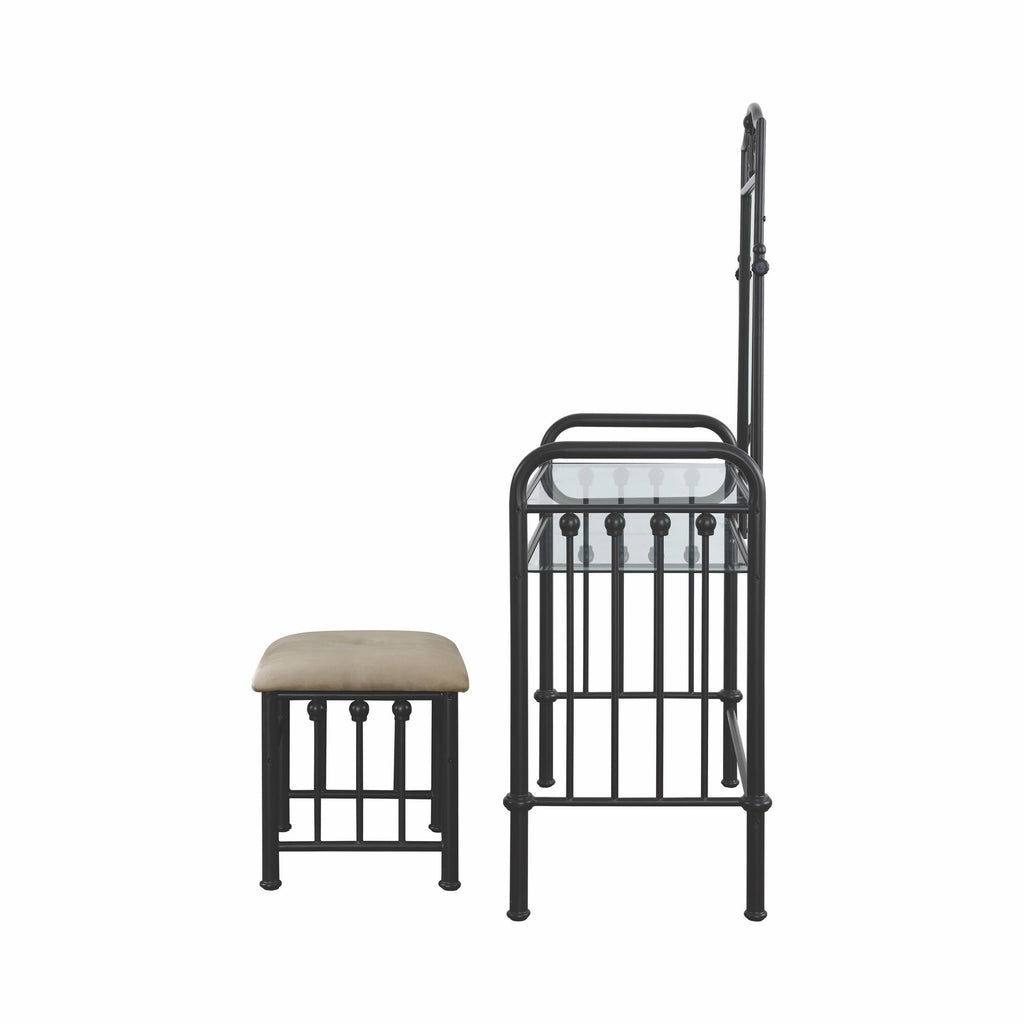 Dark Bronze California King Metal Bed Q832661