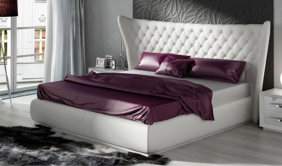 Queen Eco-Leather Bed L66496