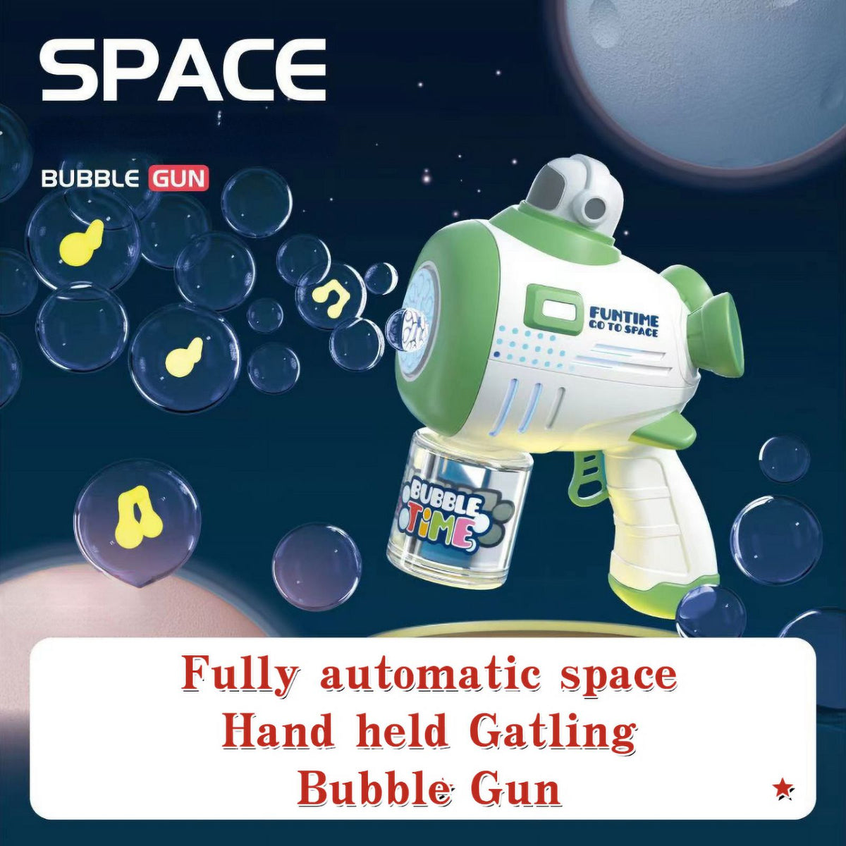 Green Bubble Gun M555109
