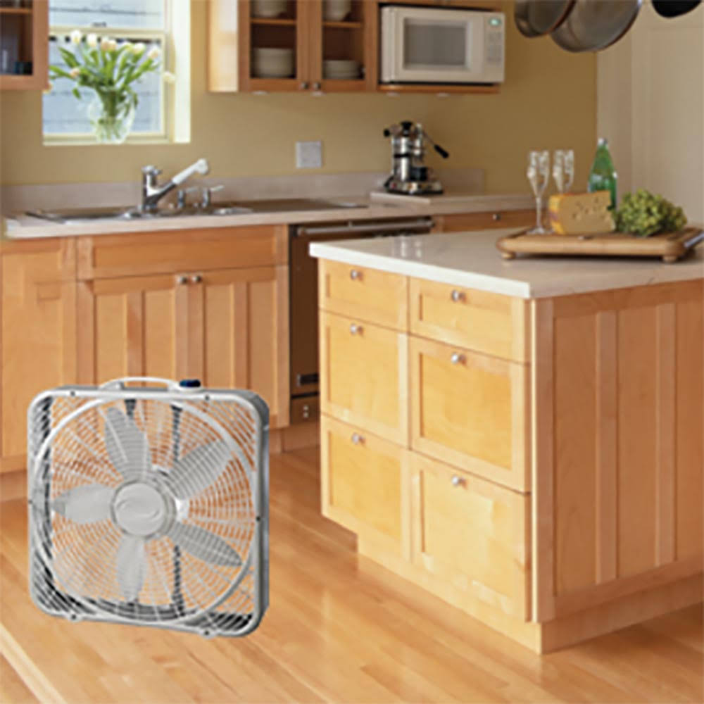 20x22 Steel Box Fan with 3 Speed Settings and Easy Carry Handle, 4 Pack M496938