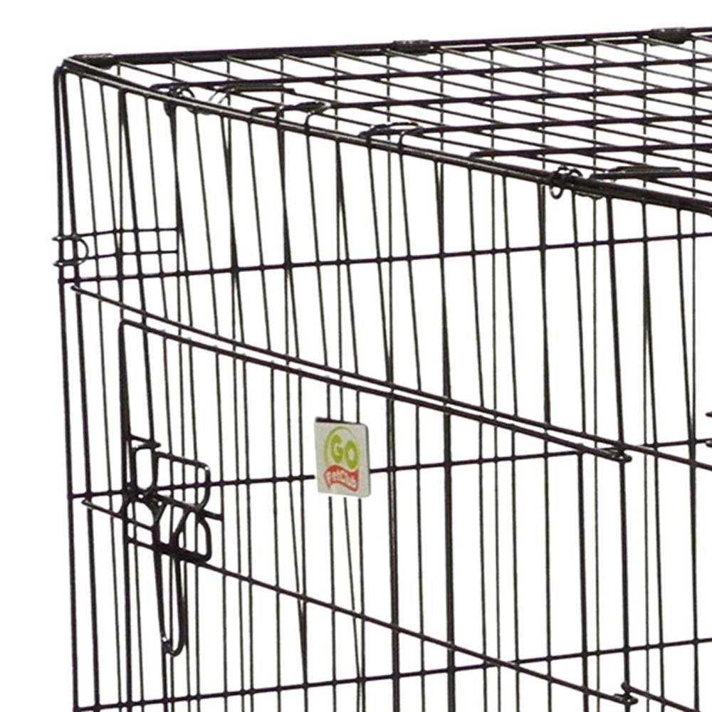 2-Door Metal Dog Crate with Divider Y7869