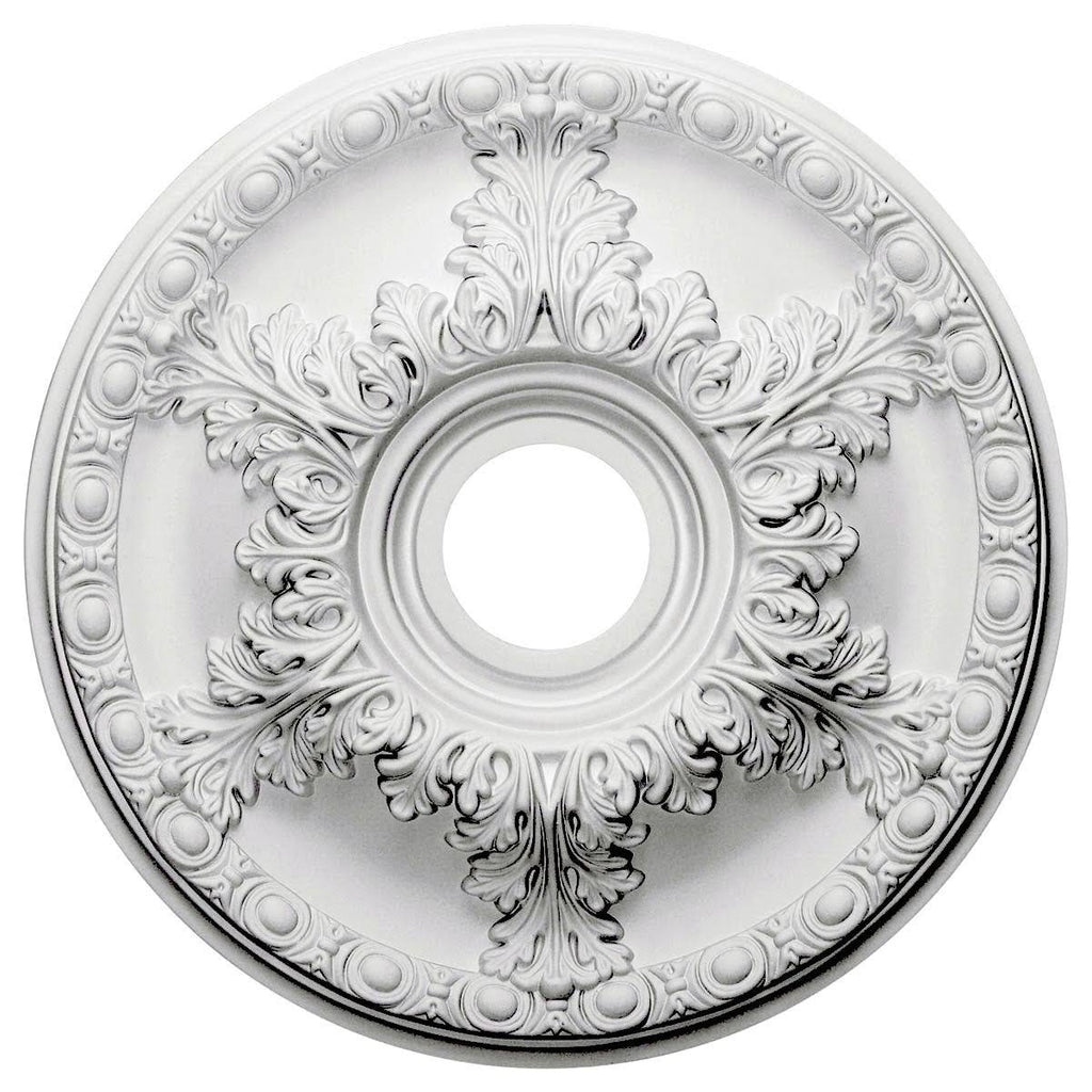 Granada Ceiling Medallion, Hand-Painted Pewter B397