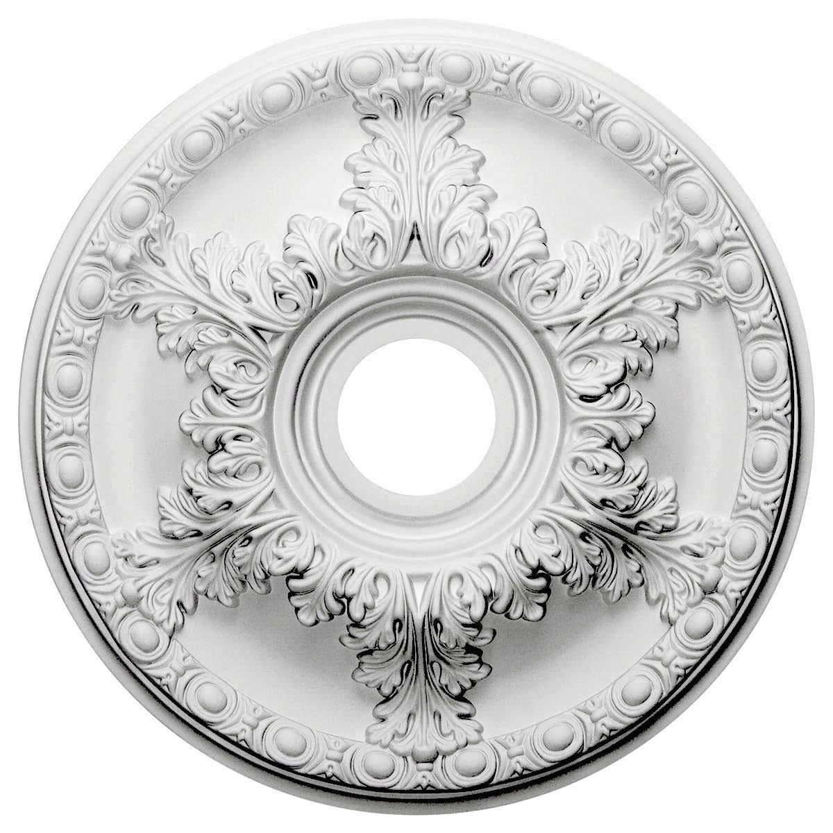 Granada Ceiling Medallion, Hand-Painted Pewter B397
