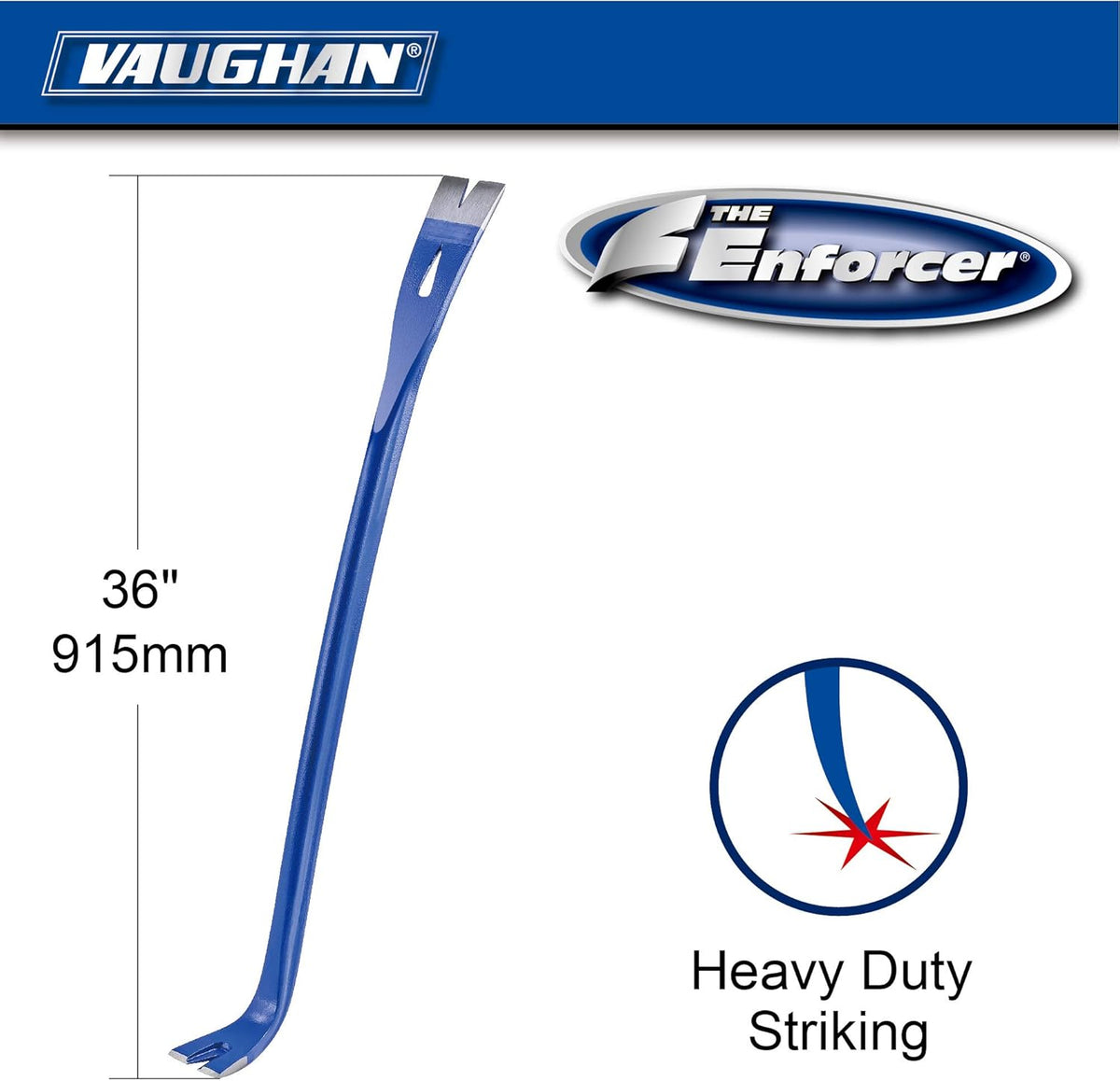 Blue Pack of 2 Pry Bar Hand Tools N69414