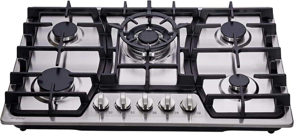30 Inch 5 Burners Stainless Steel Gas Cooktop W433502