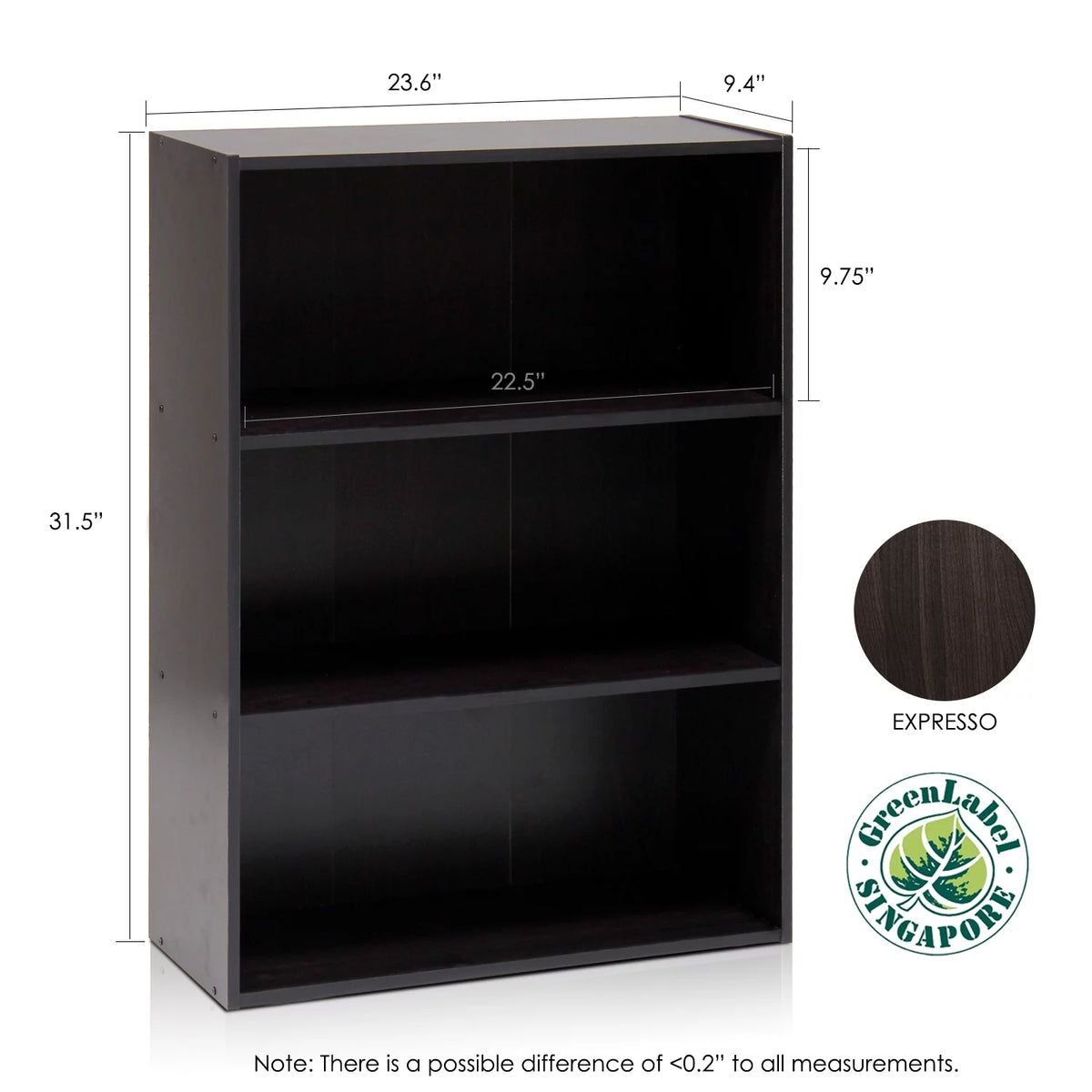 3-Tier Open Shelf P48242