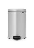 Metallic Gray 5.3 Gallon Step Trash Can H1385