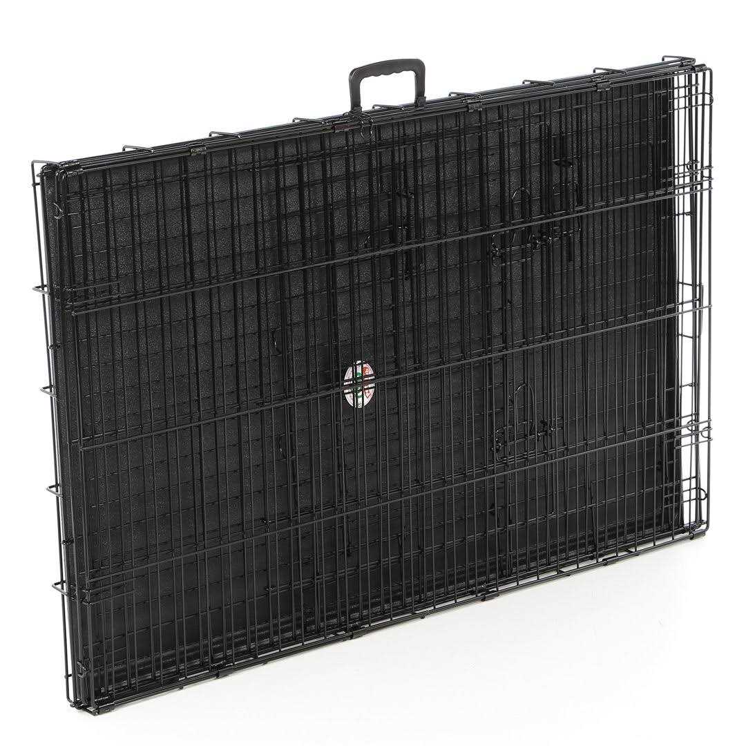 2-Door Metal Dog Crate with Divider Y7869