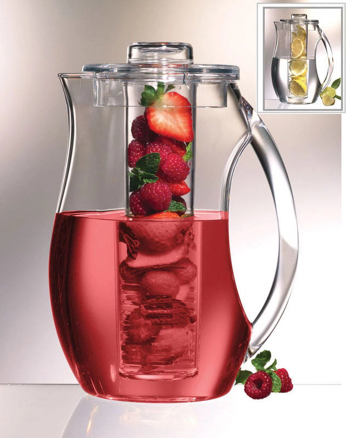 Clear 92 Oz Acrylic Fruit Infusion Pitcher N714795