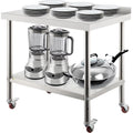 Stainless Steel Work Table 24x15in with 4 Casters J431