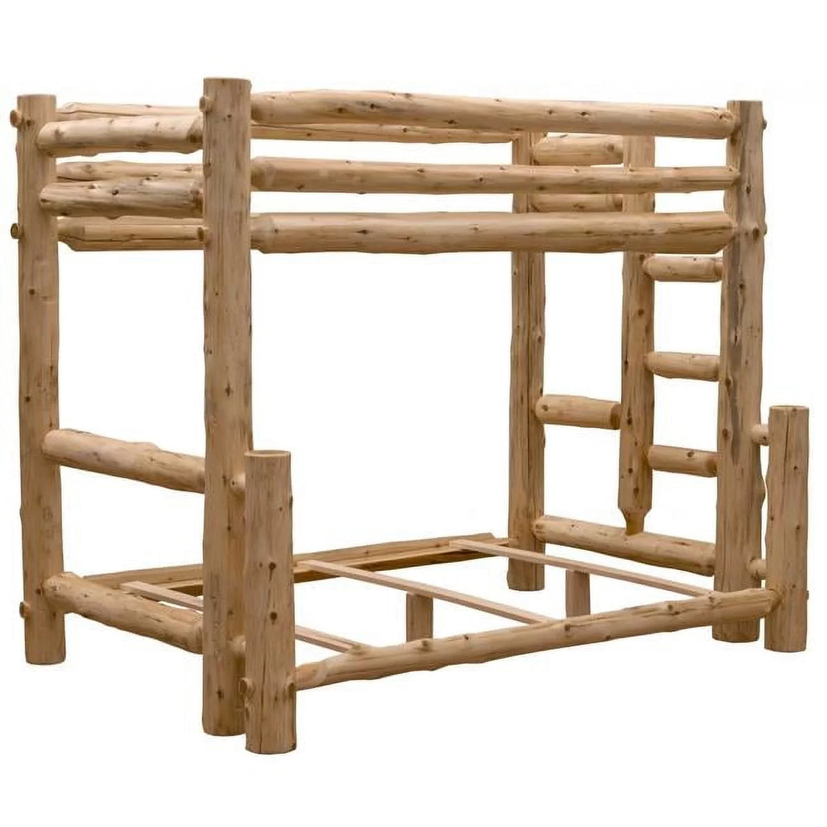 Left Log Bunk Bed Rustic Natural Cedar C725191