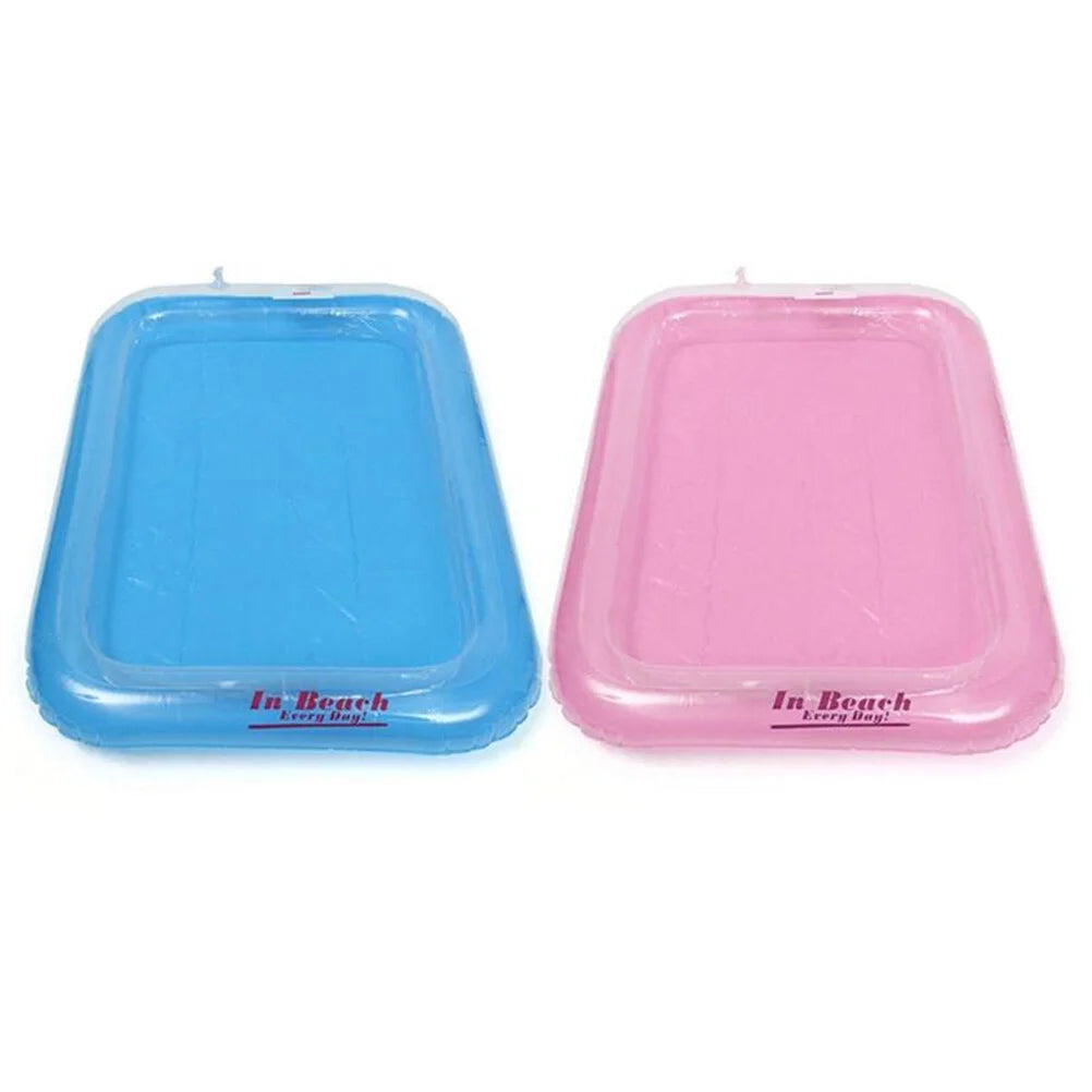 Pink Inflatable Sandbox Sand Toy Tray W749106