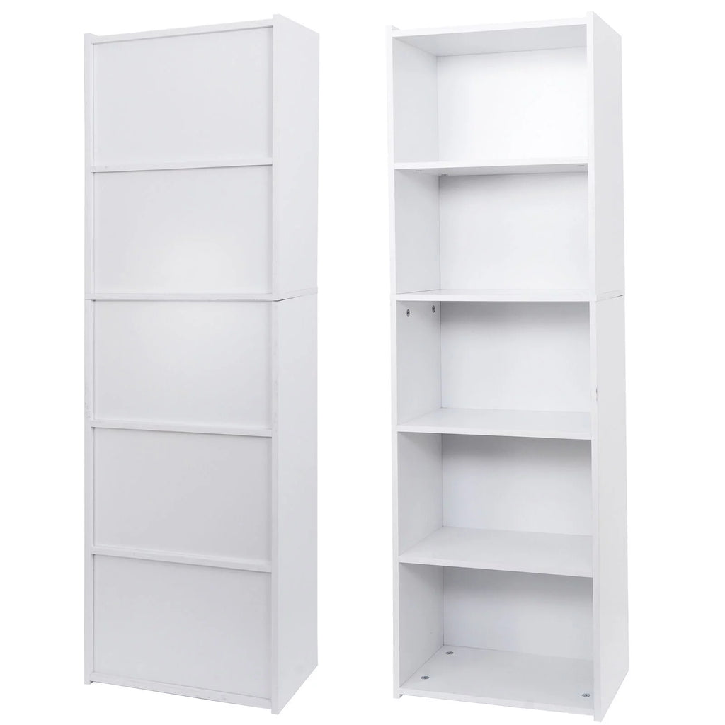 5 Tier Bookcase Bookshelf Storage Organizer M861636