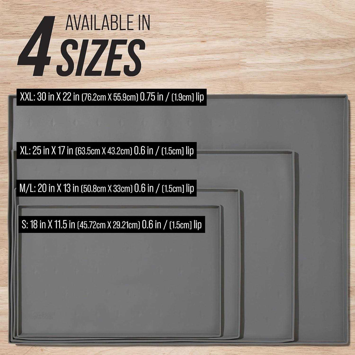 Dog Food Mat with Tall Lip A72761