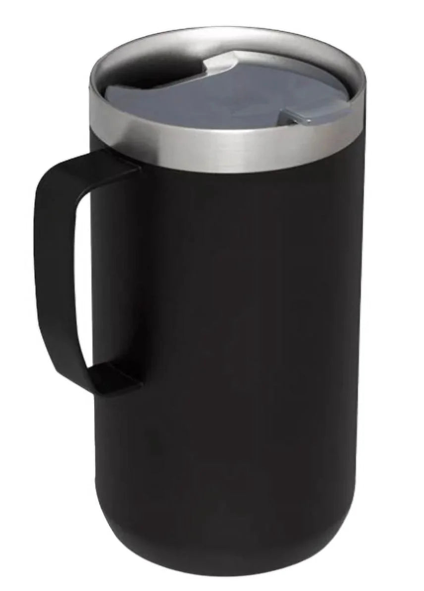 24 OZ Black Camp Mug E196