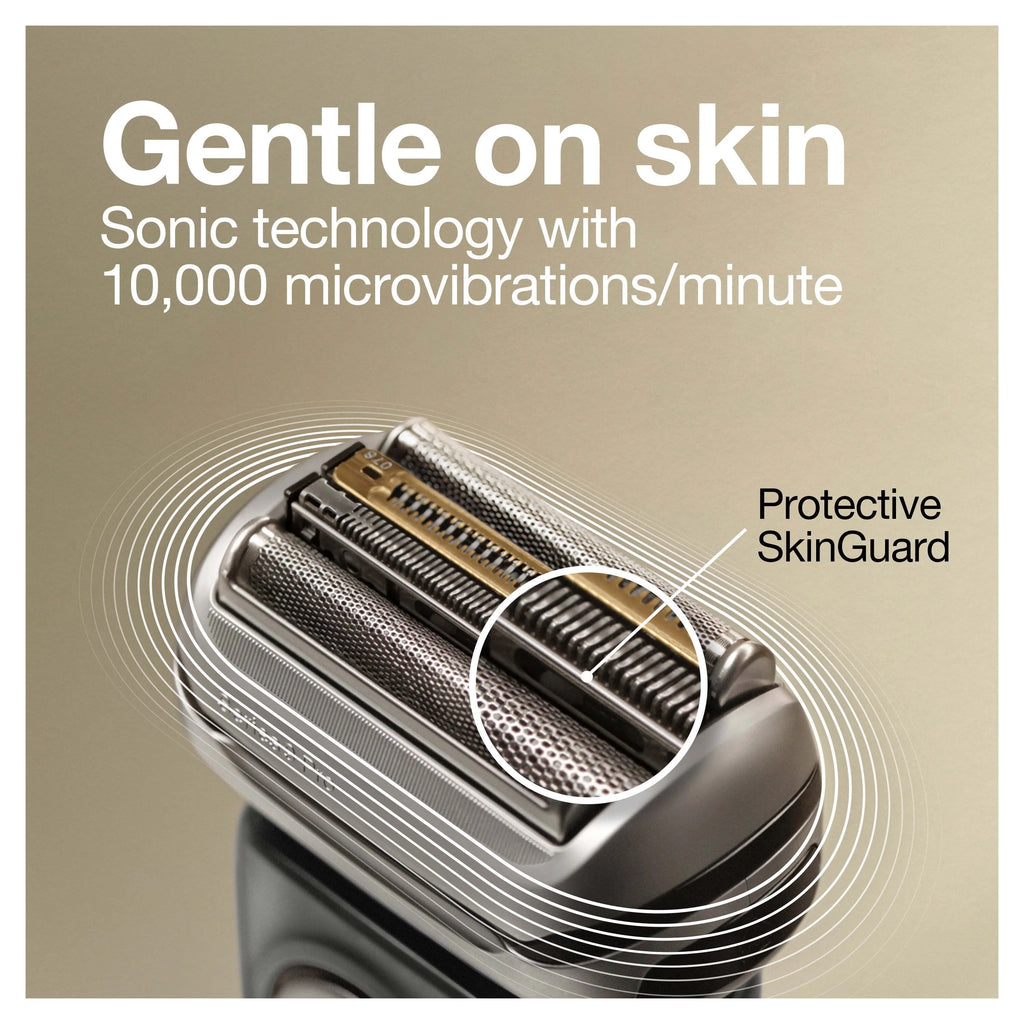Rechargeable Wet Dry Electric Shaver with Clean Station L703605