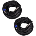 Pair of 100 Foot 12 Gauge Speakon to 1/4 inch Speaker Cables C66623