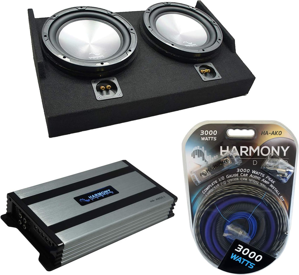 Dual 10 Sub Box Enclosure & 1600W Amplifier C285
