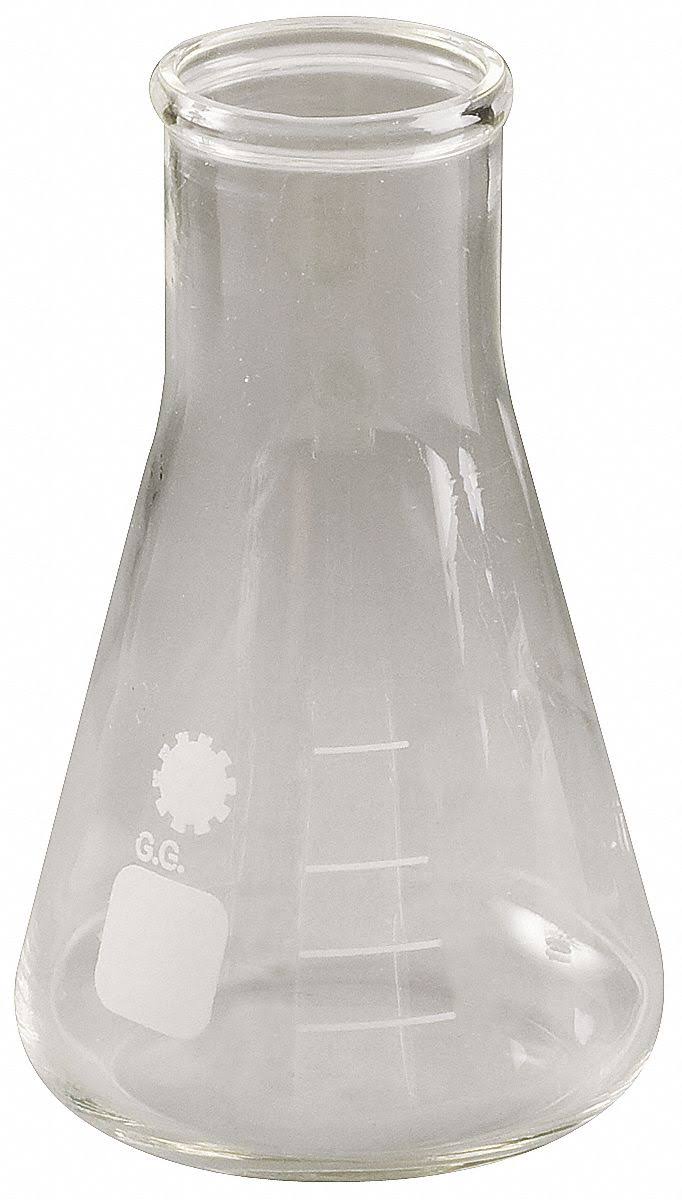 Clear 2000mL Narrow Neck Erlenmeyer Flask, PK6 U449
