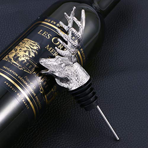 Stag Head Wine Pourer Decanter Aerator and Stopper E2413