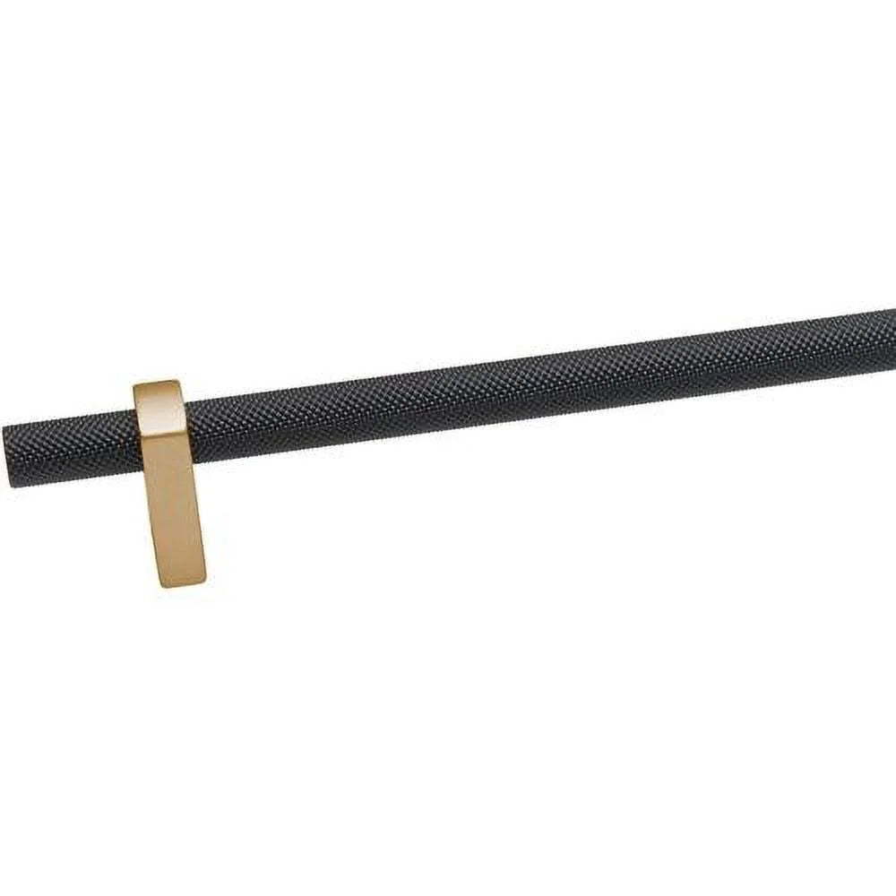 24" Center To Center Knurled Bar Appliance Pull Matte Black Q29078