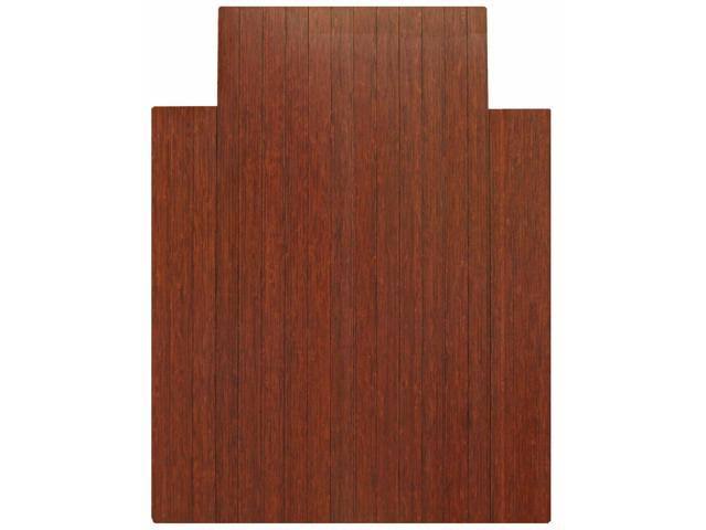 Bamboo Roll-Up Chairmat, 55x22 x 57x22 / Dark Cherry Z28512