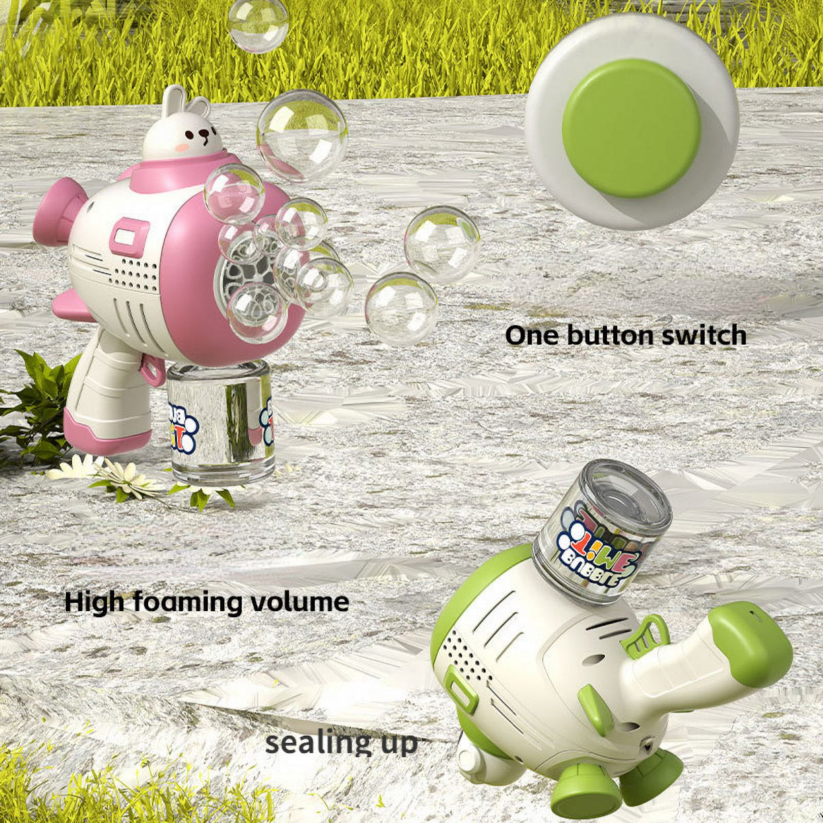 Green Bubble Gun M555109