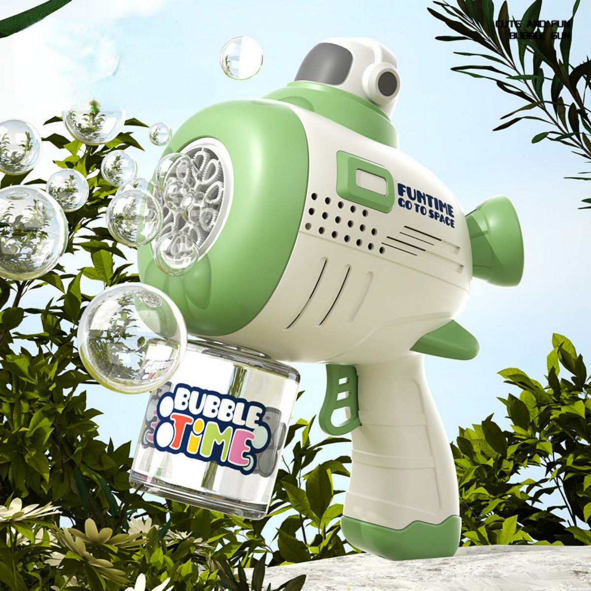 Green Bubble Gun M555109