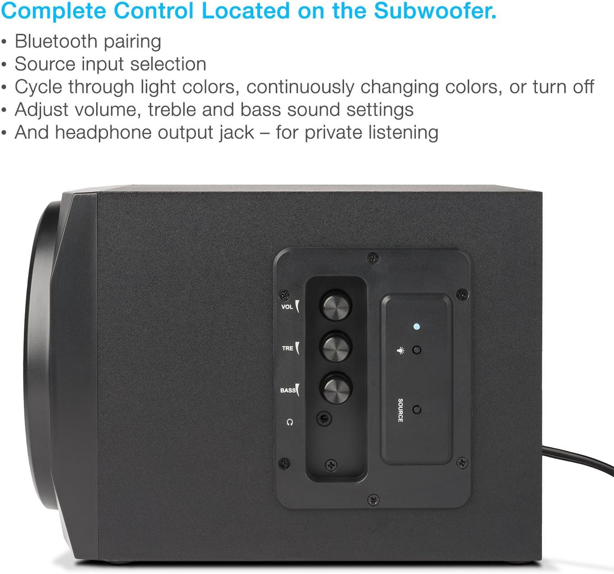 2.1 Bluetooth Subwoofer Speaker System, Pack of 2 J79853