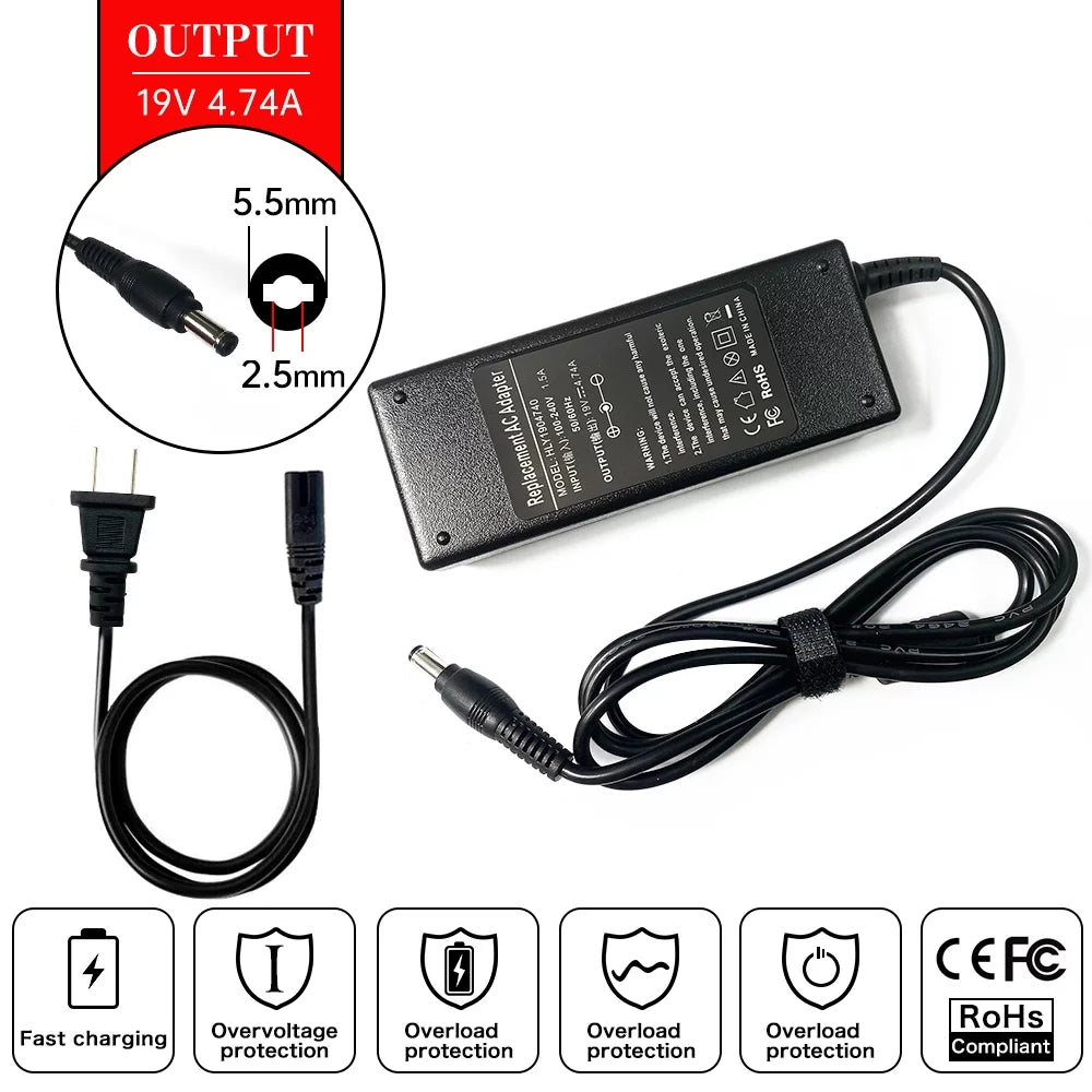 19V 4.74A Laptop AC Adapter Charger Q603