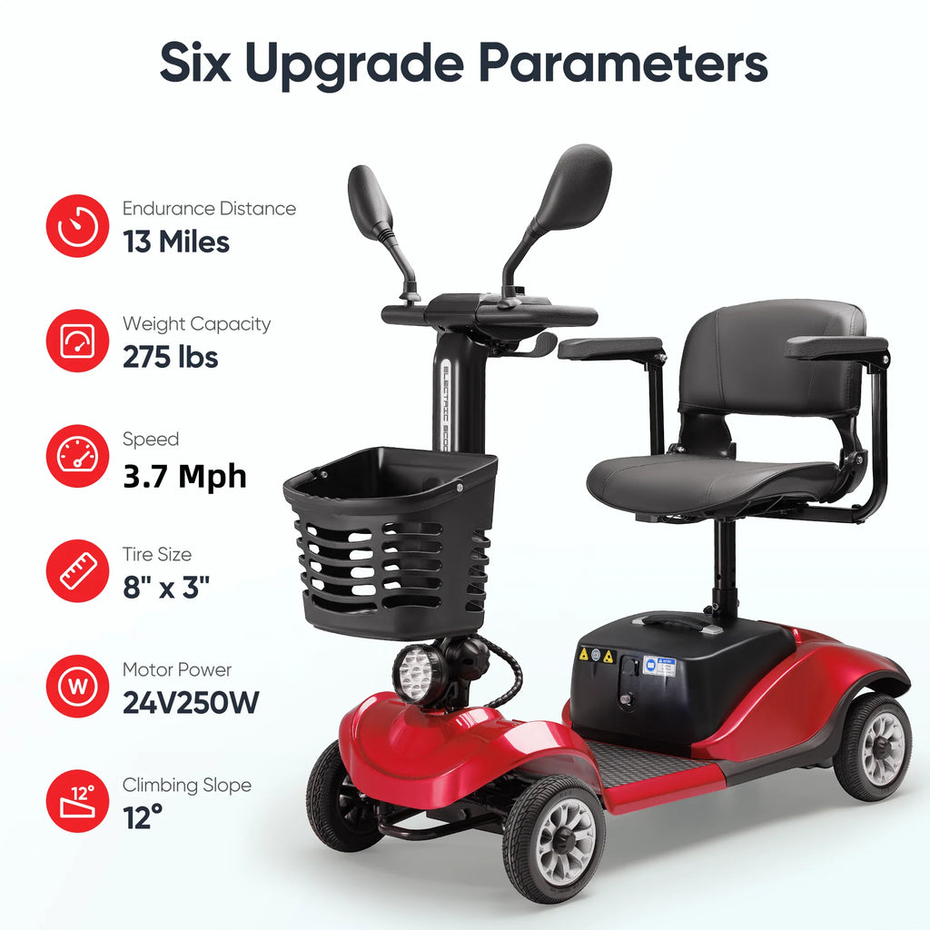 4 Wheels Folding Travel Mobility Scooter J103