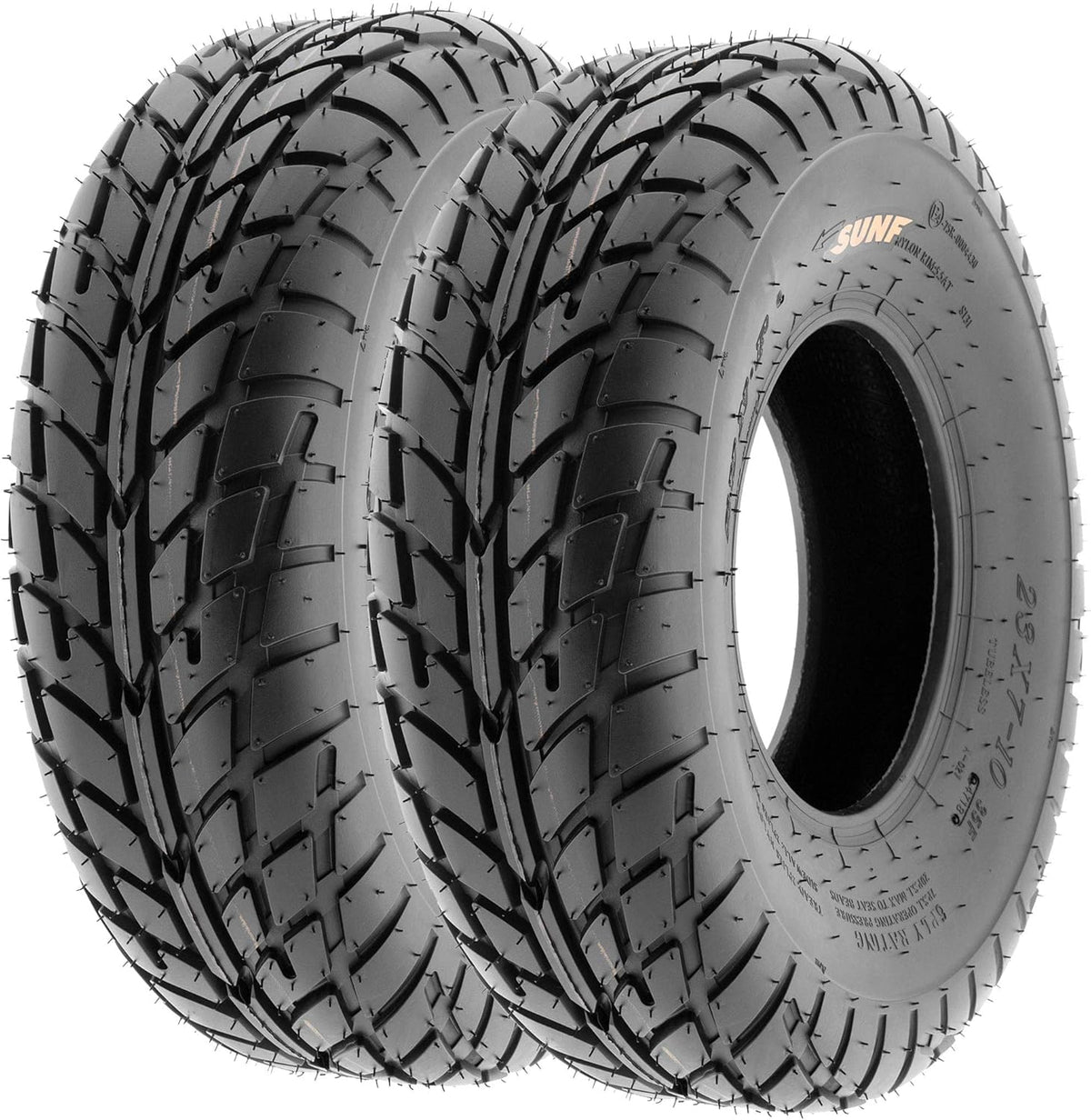 Set of 4 ATV UTV Flat Track Tires 20x7-8 Front & 18x9.5-8 Rear, 6 PR, Tubeless P46733
