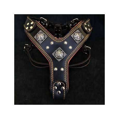 Dog Leather Harness A69546