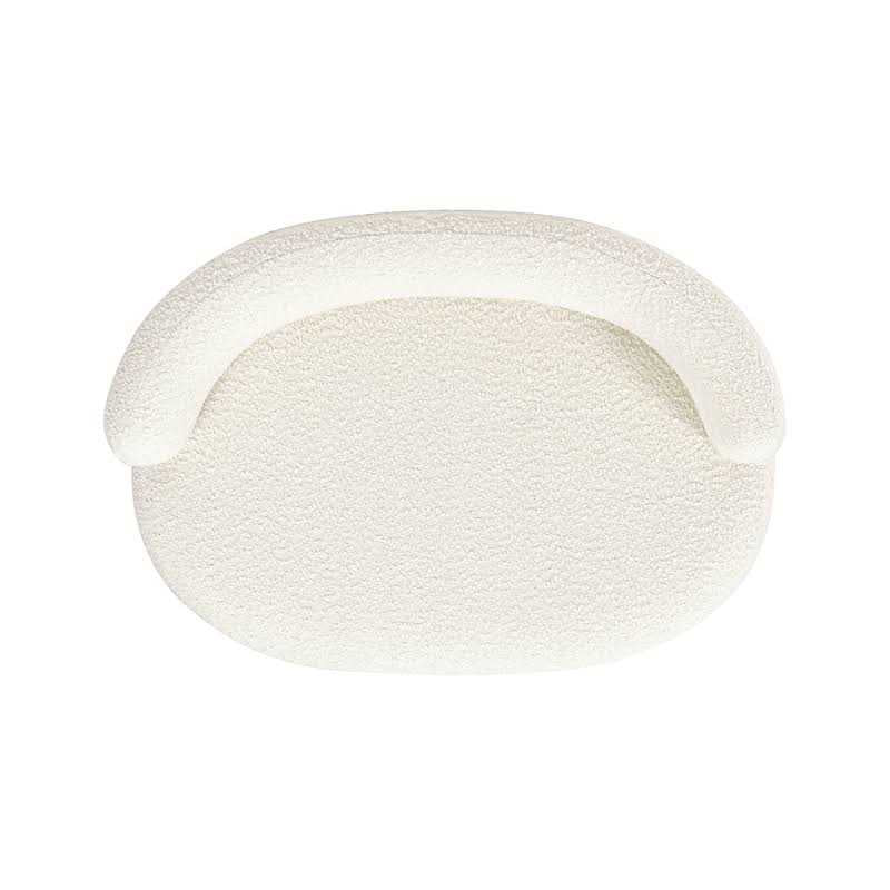 Medium Ivory Curved Dog Sofa Bed J34853